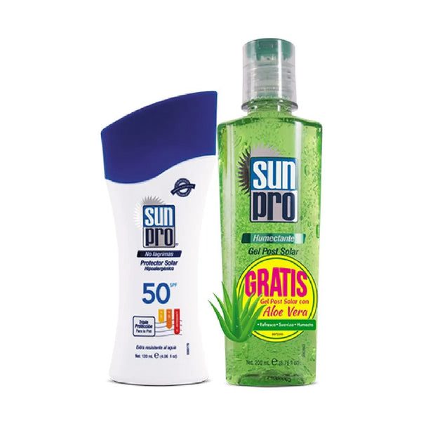 Bloqueador Solar Sol Sunpro Spf50 120Ml+Gel After