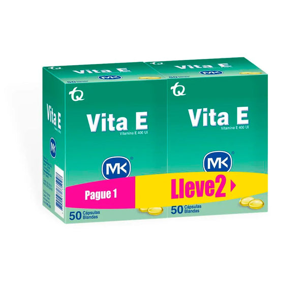 Vitamina E 400 Ui 50 Capsulas Mk