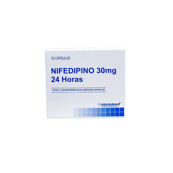 Nifedipino 30 Mg (Novamed) Caja X 30 Cap (Nifedipino)