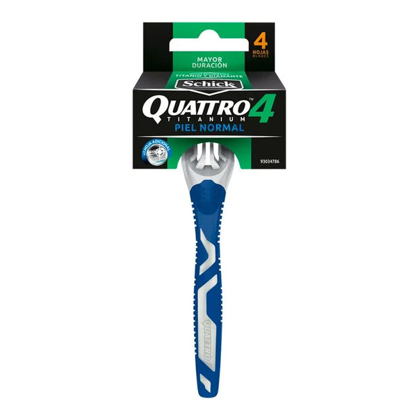Maquina De Afeitar Schick 4 Quattro Titanium