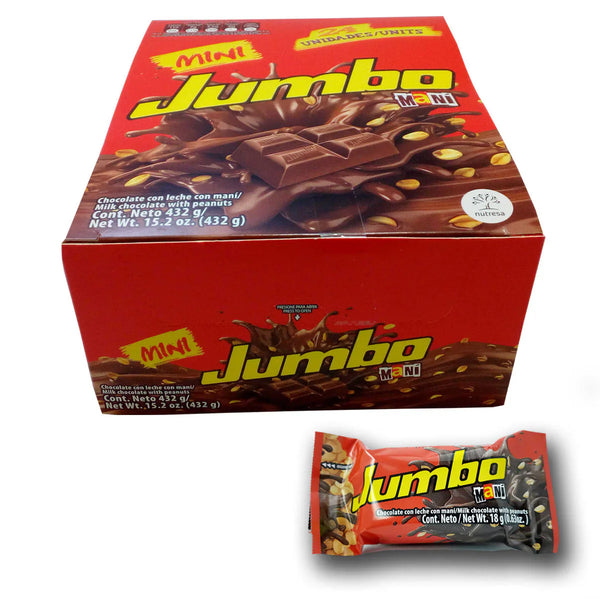 Chocolatina Jumbo Mani 17 Gr 24 Unds