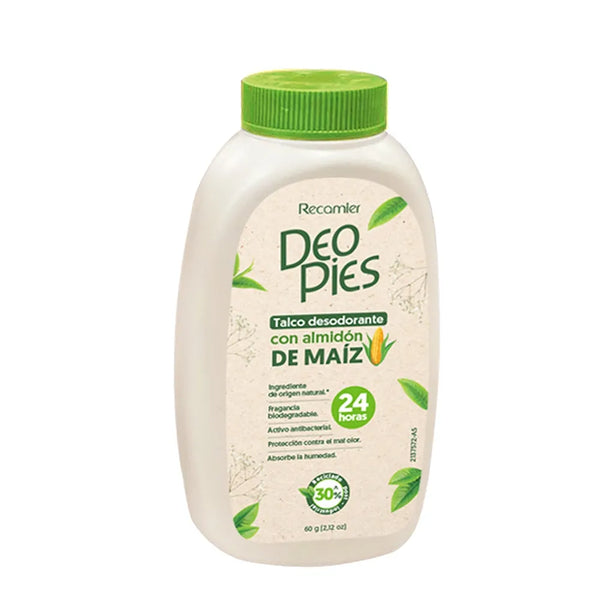 Deo Pies Talco A.De Maiz 120Gr Gts 60 Gr