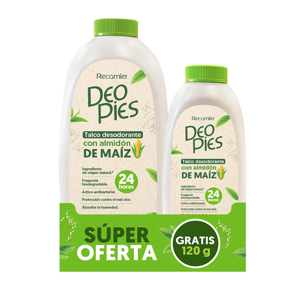 Deo Pies Talco A.De Maiz 300Gr Gts 120Gr