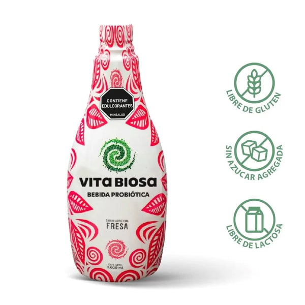 Bebida Probiotica Vita Biosa Fresa 1 Litro