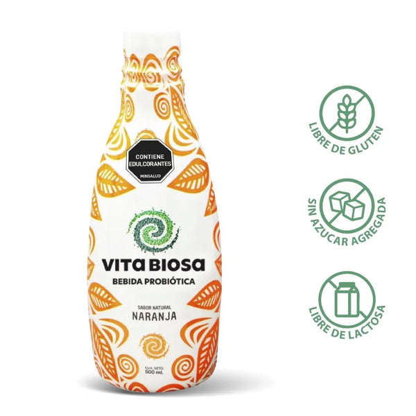 Bebida Probiotica Vita Biosa Naranja 500 Ml