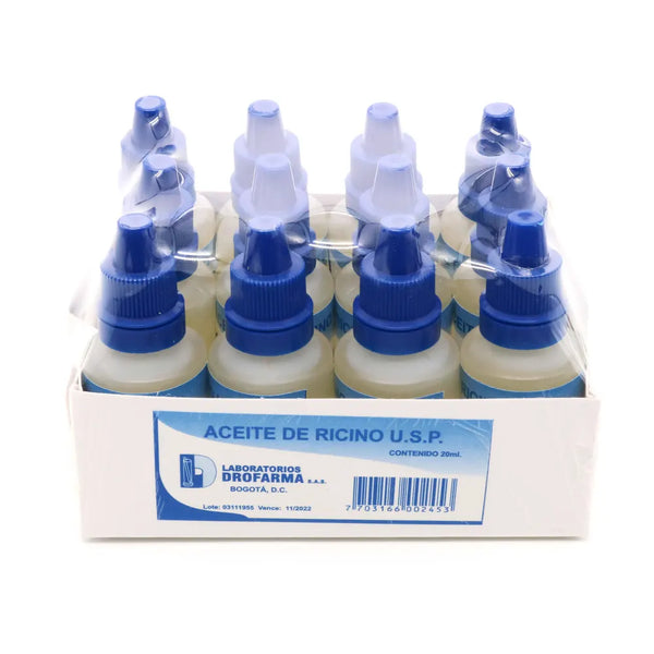 Aceite De Ricino 20 Ml 12 Und Drofarma