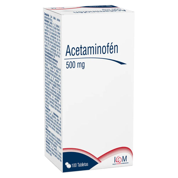 Acetaminofen 500 Mg 100 Tbs Icom