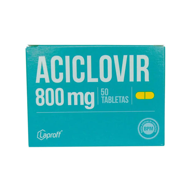 Aciclovir 800 Mg Tabletas Caja X 50 Tabl Lila Caja X 50 Tab (Aciclovir)