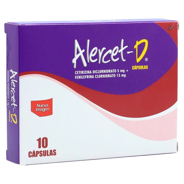 Alercet D 10 Capsulas (3%+)(Pae) (Cetirizina - Fenilefrina)