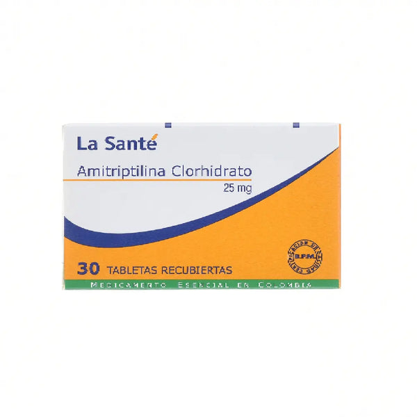 Amitriptilina 25 Mg (La Sante) Caja X 30 Tab (Amitriptilina)