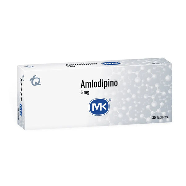 Amlodipino 5 Mg (Mk) Caja X 30 Tab (Amlodipino)
