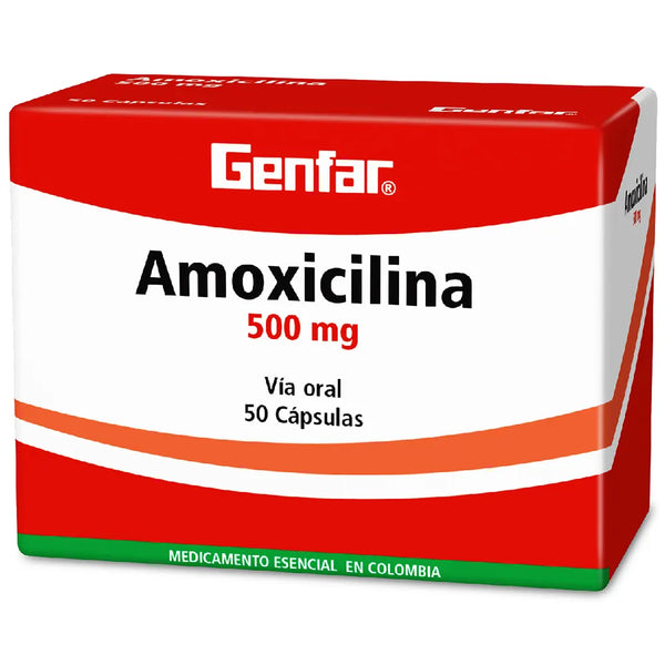 Sobre x 10 Capsula Amoxicilina 500 Mg (Genfar)