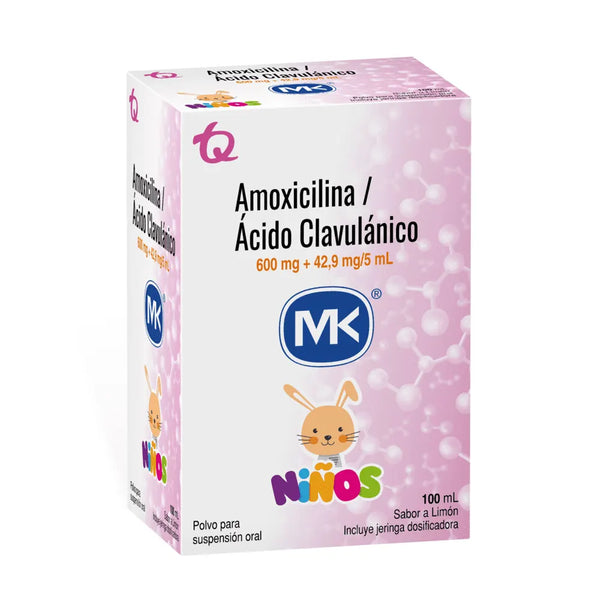 Amoxicilina 600/ Acido Clavulanico 42.9 Mg (Mk) Frasco X 100 Ml (Acido Clavulanico - Amoxicilina)