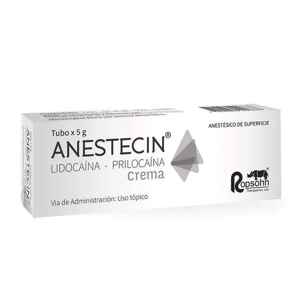 Anestecin Crema Tubo X 5.00 Grs (Lidocaina Transdermica Percutanea - Prilocaina)