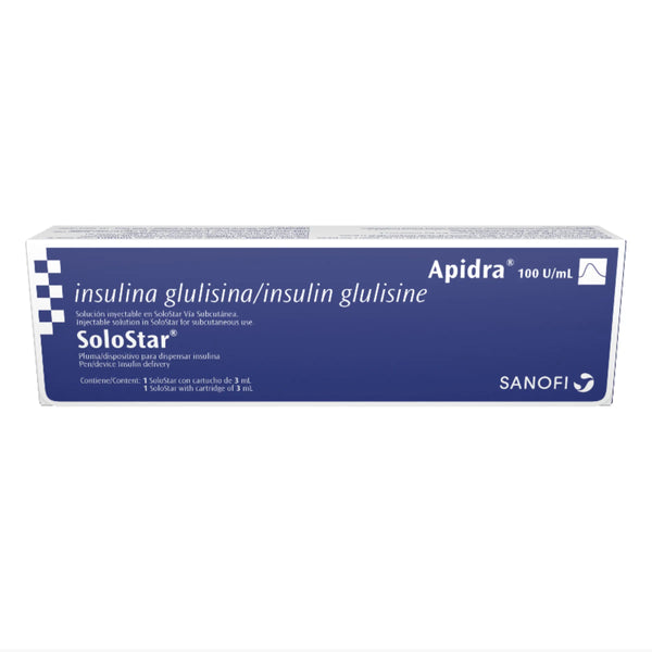 Apidra Solostar Prellenados X 3Ml X 1 Cart