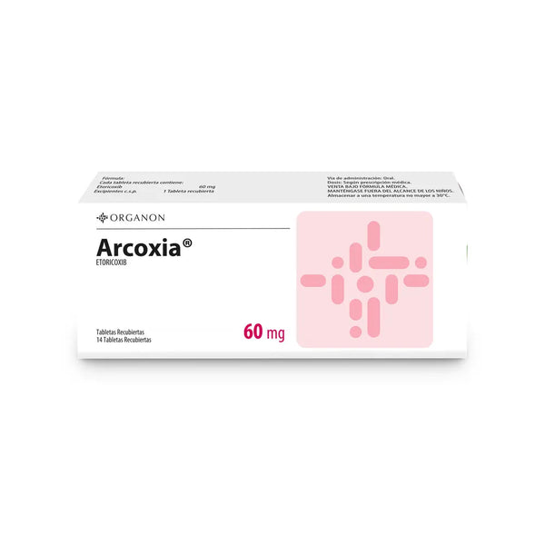 Arcoxia 60 Mg Caja X 14 Tab (Etoricoxib)