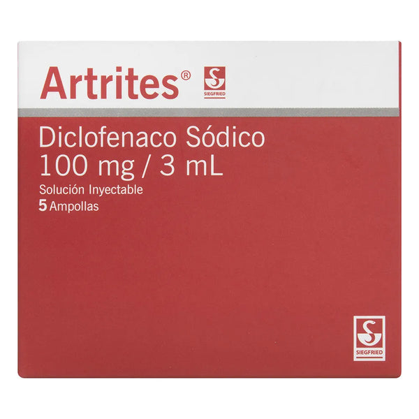 Artrites 100 Mg Caja X 5 Amp (Diclofenaco)
