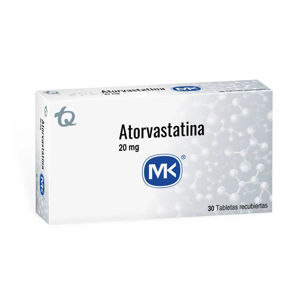Atorvastatina 20 Mg (Mk) Caja X 30 Tab (Atorvastatina)