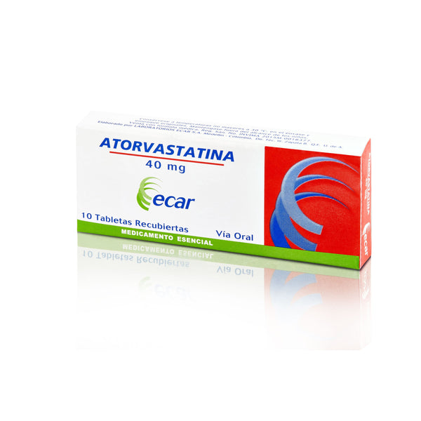 Atorvastatina 40 Mg Tableta X 10 Und