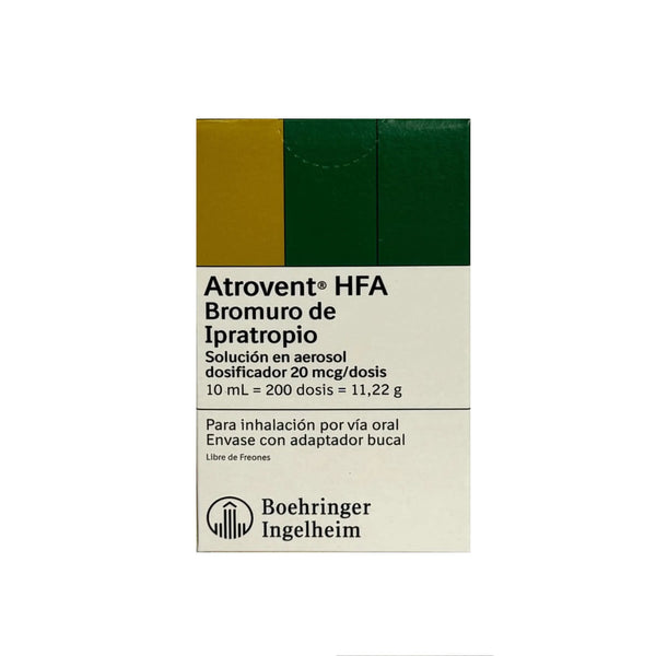 Atrovent Hfa Aerosol Frasco X 10 Ml (Bromuro De Ipratropio)
