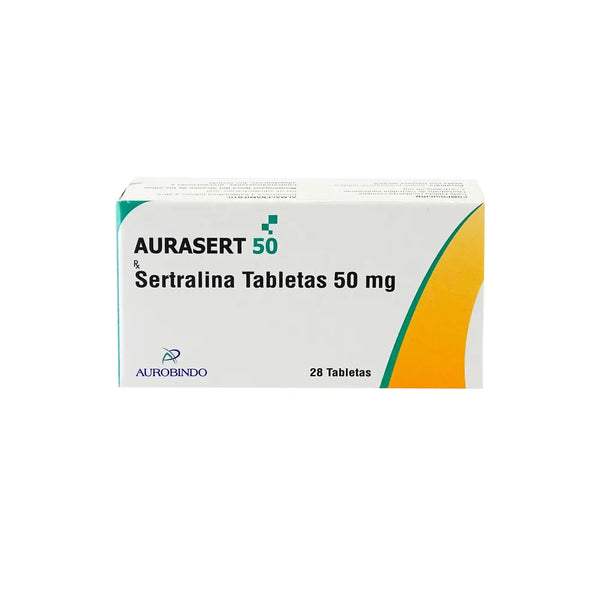 Aurasert 50 Mg Caja X 28 Tab (Sertralina)