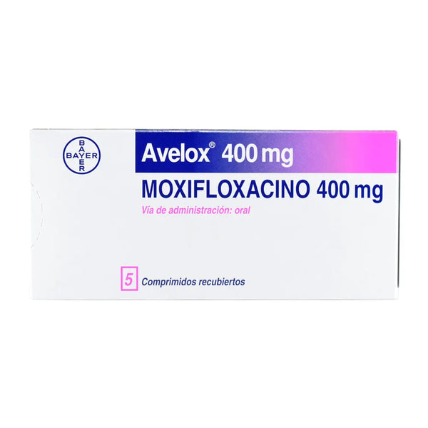 Avelox 400 Mg Caja X 5 Tab (Moxifloxacino)