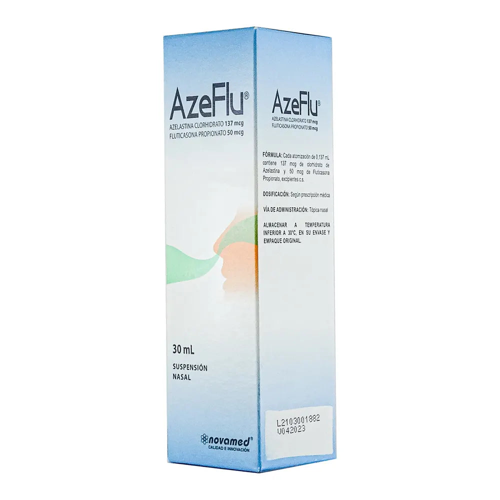 Azeflu Spray Nasal Frasco X 30 Ml (Azelastina - Fluticasona ...
