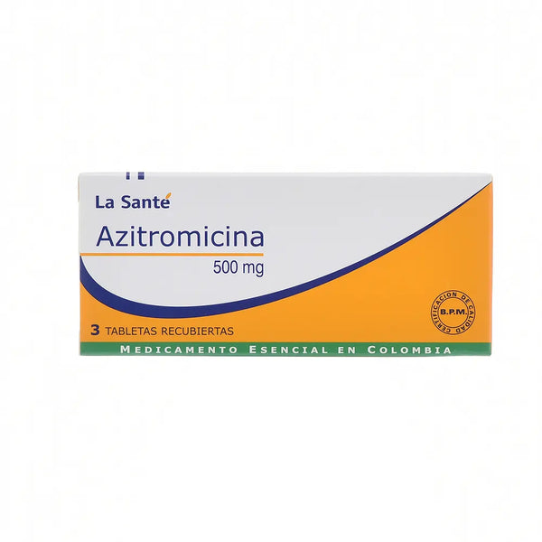 Azitromicina 500 Mg (La Sante) Caja X 3 Tab (Azitromicina)