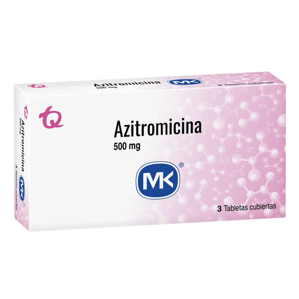 Azitromicina 500 Mg (Mk) Caja X 3 Tab (Azitromicina)