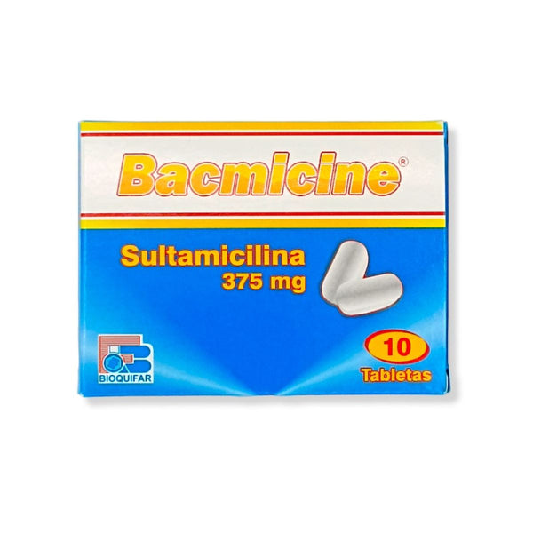 Bacmicine 375 Mg 10 Tabletas