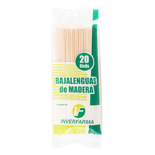 Bajalenguas De Madera 20 Und