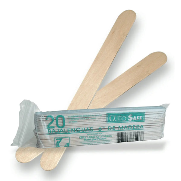 Bajalenguas Madera Alfasafe Caja X 20 Und