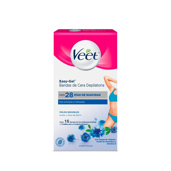 Bandas Depilatorias Veet Bikini Y Axilas Caja X 16 Und