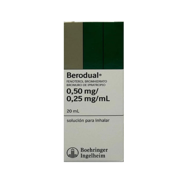 Berodual Solucion Para Inhalar Frasco X 20 Ml (Fenoterol - Bromuro De Ipratropio)