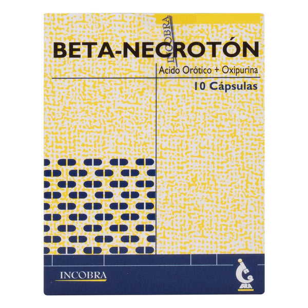 Beta-Necroton Caja X 10 Tab (Acido Orotico - Oxipurina)