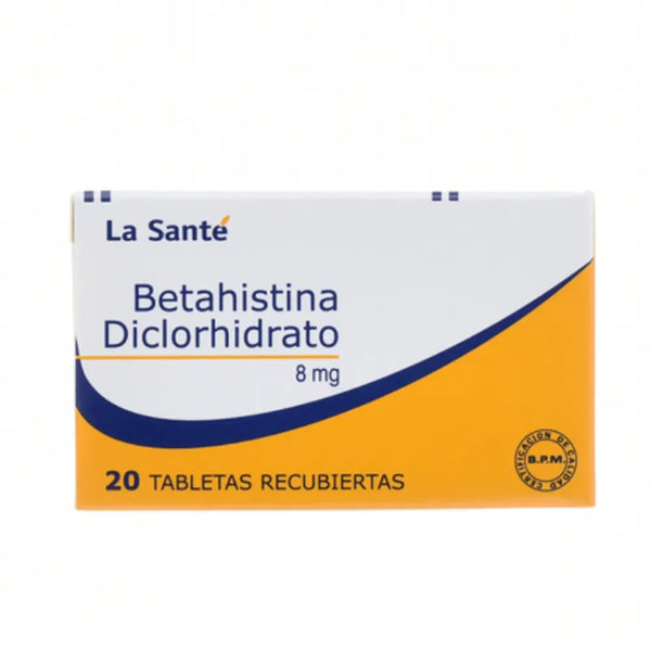 Betahistina Diclorhidrato 8 Mg (La Sante) Caja X 20 Tab (Betahistina)