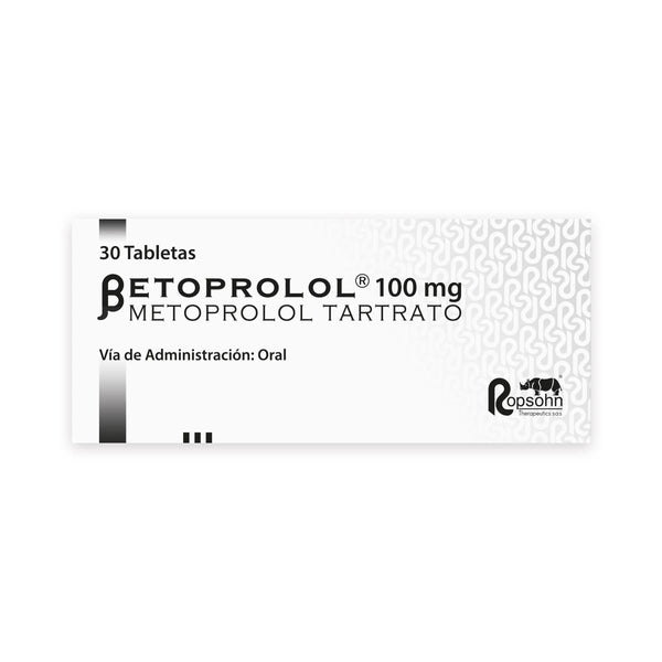 Betoprolol 100 Mg Caja X 30 Tab (Metoprolol  )