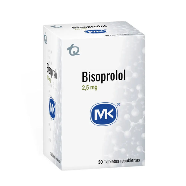 Bisoprolol 2.5 Mg (Mk) Caja X 30 Tab (Bisoprolol)