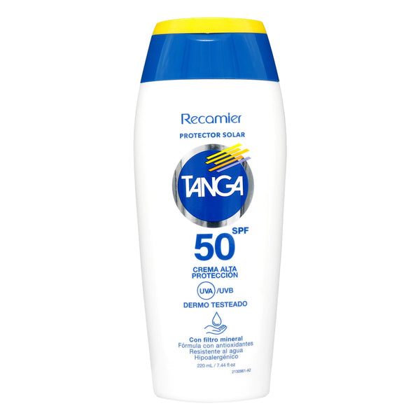 Bloqueador Solar Tanga Spf 50 Crema 220 Ml
