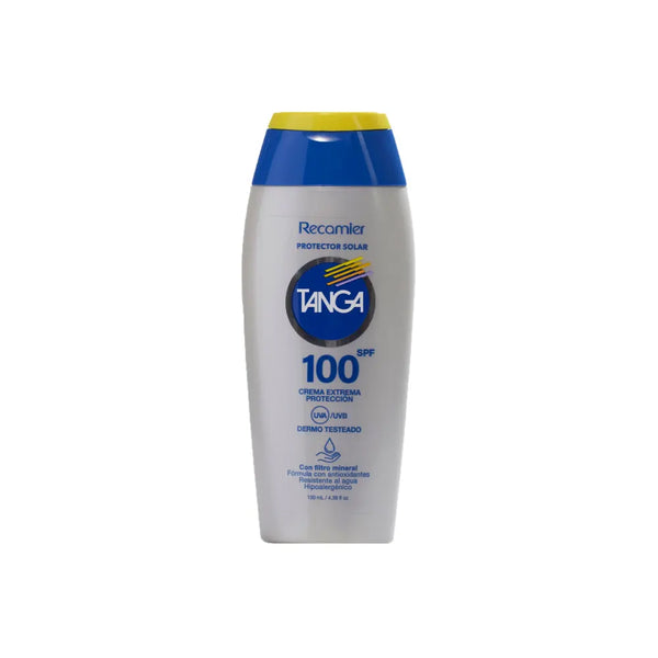 Bloqueador Tanga Spf 100 Adulto Crema Frasco X 130 Ml