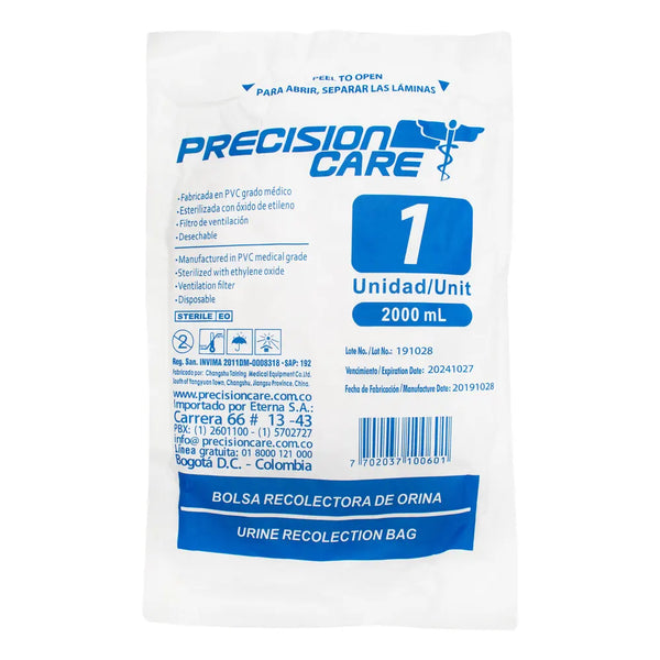 Bolsa Recolectora De Orina 2000Ml