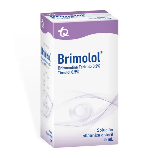 Brimolol Frasco X 5 Ml (Timolol Susp Oftalmica - Brimonidina Soluc Ofta)