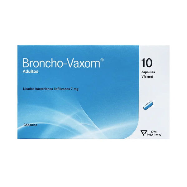 Broncho Vaxom Adultos Caja X 10 Tab (Bacilos Neisseria Catarrhalis - Bacteria Klebsiella Ozaenae - Bacteria Klebsiella Pneumoniae - Estafilococo Aureo - Streptococcus Pneumoniae)
