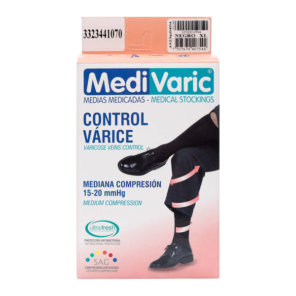 Calcetin Medivaric Hom Xl Neg M. Com Nti