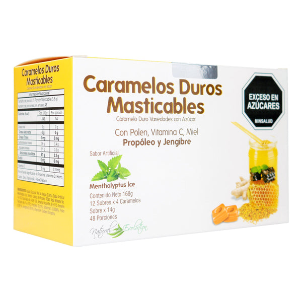 Caramelos Masticable Natural Evol.12Sbs Icom