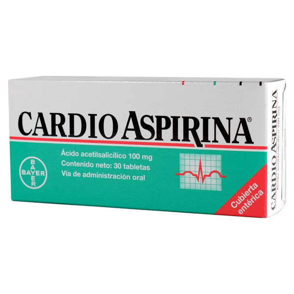 Cardio Aspirina 100 Mg Caja X 30.00 Tab (Acido Acetilsalicilico)