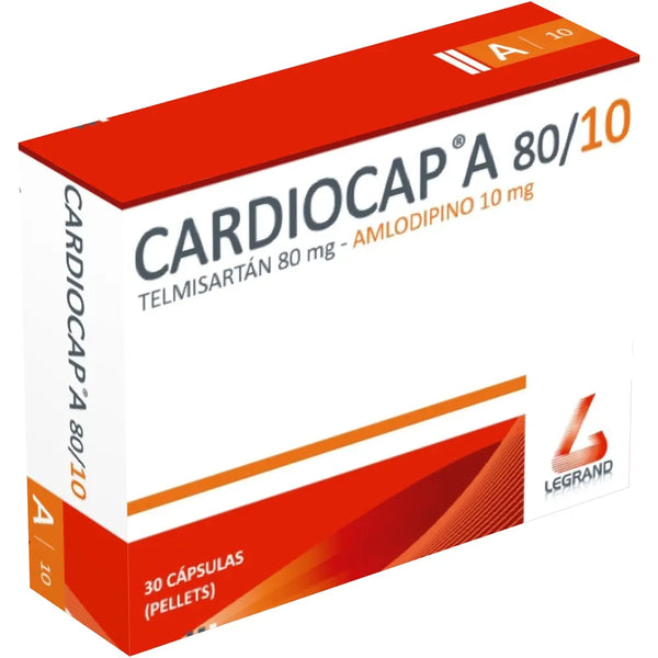 Cardiocap A 80/10 Caja X 30 Cap (Telmisartan  - Amlodipino)