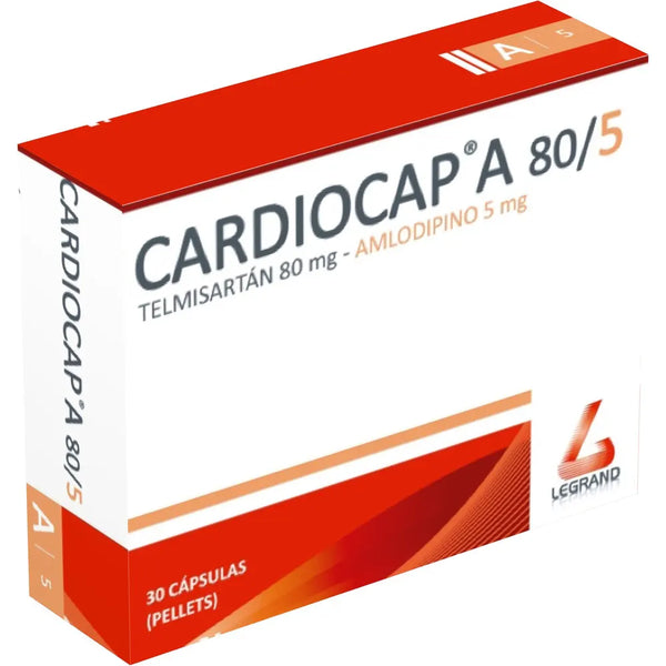 Cardiocap A 80/5 Caja X 30 Cap (Telmisartan  - Amlodipino)