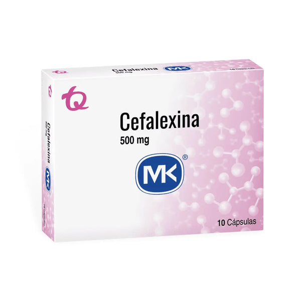 Cefalexina 500 Mg (Mk) Caja X 10 Cap (Cefalexina)