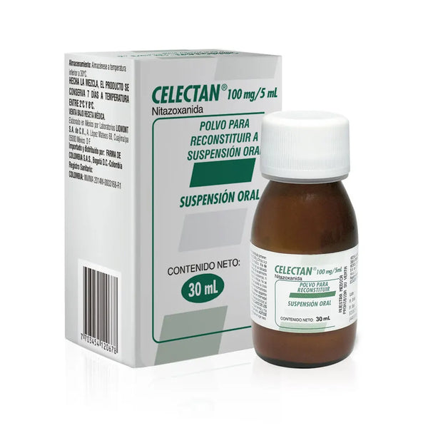 Celectan Suspension 100 Mg Frasco X 30 Ml (Nitazoxanida)